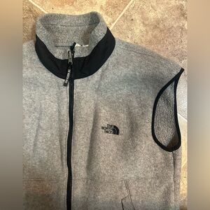 The North Face Light Gray Fleece Vest